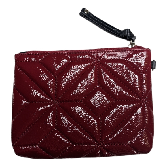 Nine West Red Quilted Zip Wallet Coin Purse❤️ - Picture 2 of 3